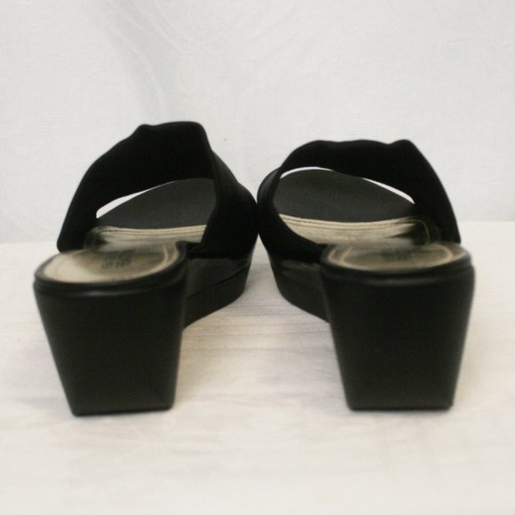 Slide-On Wedges with Patent Highlights - Picture 5 of 5